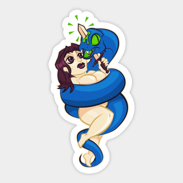 Snake Charmer Sticker by todd3point0